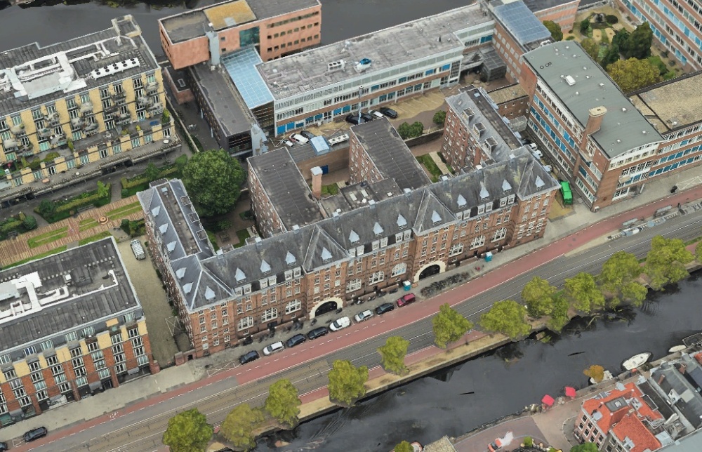 Het appartementencomplex in de marnixstraat, Amsterdam