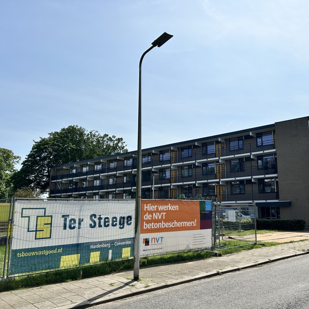 Hier komen de appartementen